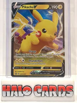 PACK FRESH Pokemon TCG Black Star Promo Card - Pikachu V - SWSH061 - MINT - Image 1