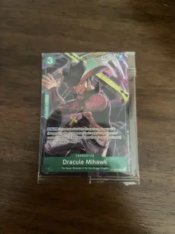 Dracule Mihawk (Illustration Box Vol.4)ST12-003 One Piece Promo Card Foil SEALED - Image 1