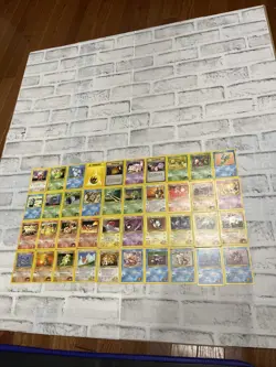 Pokemon Gym Heroes Pokemon Lot of 40 Cards Vintage Vtg Card - NO DUPES - LP TCG - Image 1