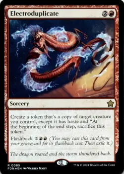 MTG Electroduplicate Foil NM Foundations Magic 85 - Image 1