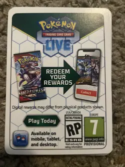 100 Pokemon TCG LIVE Code Cards. White And Black Border - Image 3