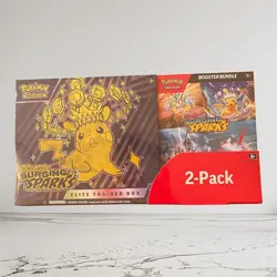 Pokemon Surging Sparks Elite Trainer Box + Booster Bundle [FACTORY SEALED] - Image 1
