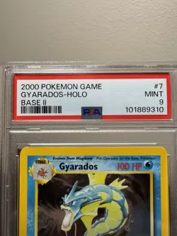 RARE 2000 Pokemon Base Set 2 Holo Gyarados #7/130 PSA 9 - MINT - Image 5