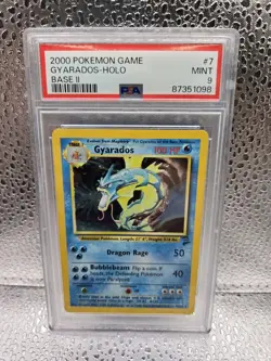 Pokemon Gyarados 007/130 Base Set 2 Holo PSA 9 MINT - Image 1