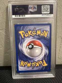 2000 Pokemon Base Set 2 Hitmonchan #8 English Holo 8/130 - PSA 9 MINT w/ Swirl🌀 - Image 3