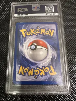 2000 Pokemon Base Set 2 Hitmonchan #8 English Holo 8/130 - PSA 9 MINT w/ Swirl🌀 - Image 5