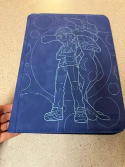 BLUE Pokemon Laser Engraved Binder/ Made To Order! ASH GRENINJA. Engraved. - Image 3