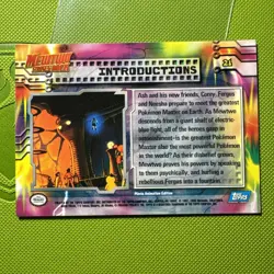 1999 Topps Pokemon Mewtwo Strikes Back #21 Introductions Blue Logo NM - Image 2