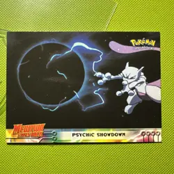 Pokemon TCG Psychic Showdown Pokemon Topps Mewtwo Strikes Back 33 Black Logo NM - Image 1
