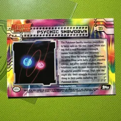Pokemon TCG Psychic Showdown Pokemon Topps Mewtwo Strikes Back 33 Black Logo NM - Image 2