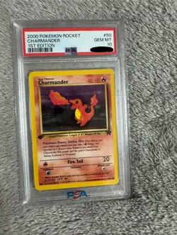 pokemon psa 10 2000 Pokemon Rocket Charmander 1st. Edition - Image 1