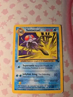 Pokemon TCG Tentacruel Fossil 44/62 Regular 1999-2000 Wizards Base Set Copyright - Image 1