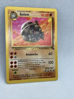Pokemon TCG Golem Fossil 36 Regular 1999-2000 Wizards Base Set Copyright... - Image 3