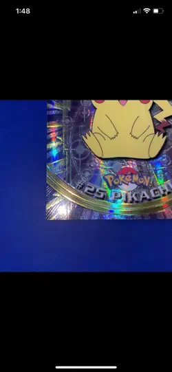 2000 Topps Chrome Pokemon Pikachu #25 (SPECTRA CHROME) - Image 4