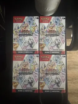 4x Pokemon TCG Scarlet & Violet Prismatic Evolutions Booster Bundle SEALED ✅ - Image 1