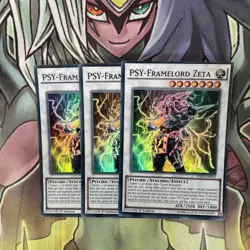 HSRD-EN034 x3 PSY-Framelord Zeta Super Rare Excellent Condition Yugioh - Image 1