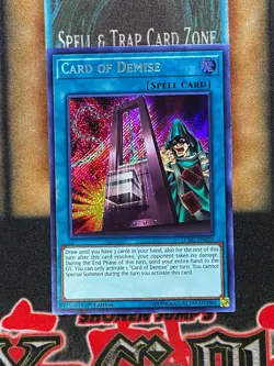 Yugioh Card Of Demise LCKC-EN029 Secret Rare 1st Ed NM - Image 1