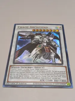 Yugioh Chaos Archfiend PHHY-EN039 Ultra Rare 1st Ed NM - Image 1
