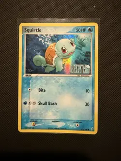 Pokemon Squirtle EX Crystal Guardians Reverse Stamped Holo Card 63/100 - Image 1