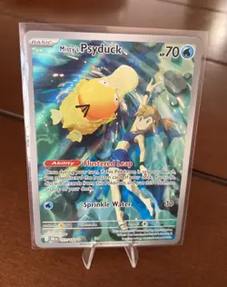 Pokemon TCG Misty's Psyduck Illustration Rare Card 193/182 SV:10 Destined Rivals - Image 2