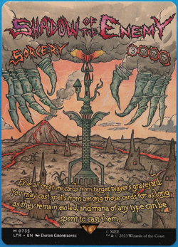 Shadow of the Enemy (Borderless Poster 735) Lord of the Rings NM CARD (504239) - Image 1