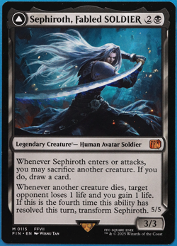 Sephiroth, Fabled SOLDIER Final Fantasy NM MTG MAGIC CARD (504236) ABUGames - Image 1