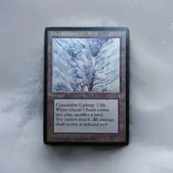 MTG Glacial Chasm Ice Age Moderately Played Vintage Magic the Gathering Card - Image 1