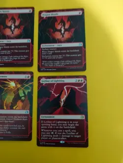 Leyline of Lightning, 2x Dragon MAntle, Impact Tremors MTG 4 Card. WOT - Image 2