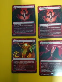 Leyline of Lightning, 2x Dragon MAntle, Impact Tremors MTG 4 Card. WOT - Image 3