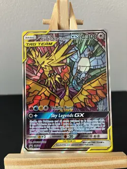 Pokemon Card Moltres & Zapdos & Articuno GX SM210 Hidden Fates Promo - Image 1