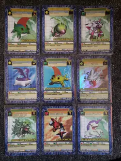 Complete Vintage Digimon Battle Series 3 Street Starter 2 Card Set Babamon +++ - Image 2