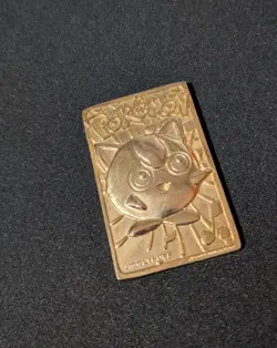 1999 Burger King BK Pokemon 23K Gold Plated Trading Card JigglyPuff - Image 1