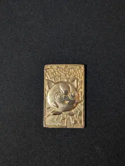 1999 Burger King BK Pokemon 23K Gold Plated Trading Card JigglyPuff - Image 2