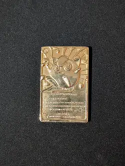 1999 Burger King BK Pokemon 23K Gold Plated Trading Card JigglyPuff - Image 3