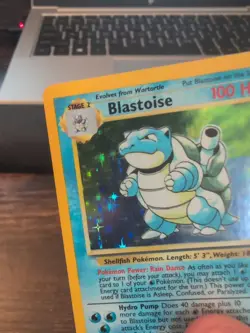 1999 Pokemon TCG Blastoise Holo Card 002/102 Base Set Rare LP - Image 3