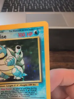 1999 Pokemon TCG Blastoise Holo Card 002/102 Base Set Rare LP - Image 4