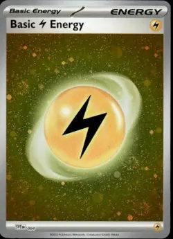 Pokemon Card - Lightening Energy - SVE 004 Cosmos Holo With Swirls! 🌀 - Image 1