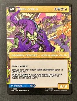 Norman Osborn BORDERLESS M Marvel's Spider-Man 220 MTG NM X1 - Image 2