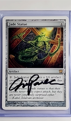 MTG Magic The Gathering 9ED 9th Edition AP Artist Proof Auto #300 Jade Statue - Image 1