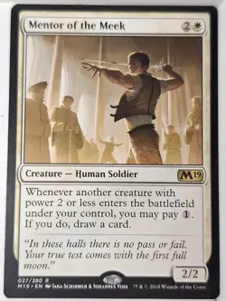 Mentor of the Meek - 2019 Core Set M19 - Magic the Gathering MTG Nice! - Image 1