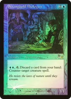 Nemesis MTG Foil Stronghold Biologist Magic - Image 1