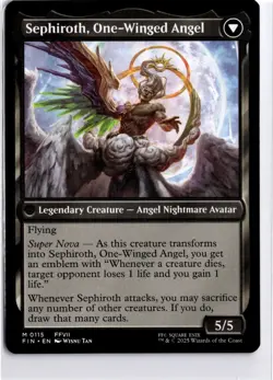 MTG Sephiroth, Fabled SOLDIER Final Fantasy Regular Mythic - Image 2