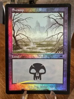 MTG (Magic: The Gathering) Onslaught Foil Swamp (LP) - Image 1