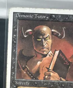 Demonic Tutor Revised MP Moderately Played MTG Magic the Gathering - Image 3