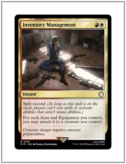 1x Inventory Management, Fallout Commander, Magic MTG NM - Image 1