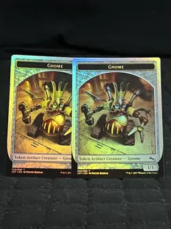 Gnome Token - Unstable Foil x2 ~NM~ Magic The Gathering MTG - Image 1