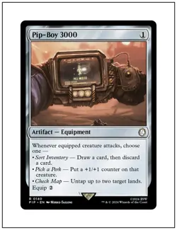 1x Pip-Boy 3000, Fallout Commander, Magic MTG NM - Image 1