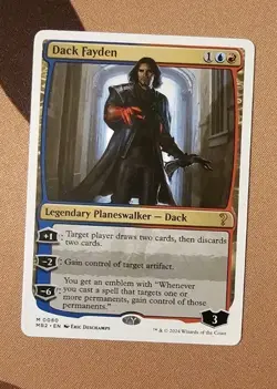 MTG Dack Fayden (White Border) x1 NM from Mystery Booster 2 - Image 1