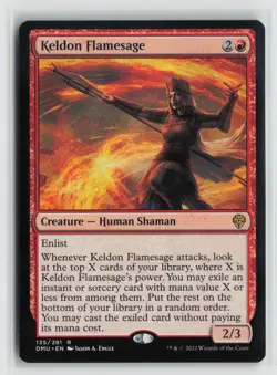 Keldon Flamesage 135 Dominaria United DMU MTG Magic - Image 1
