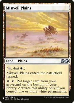 Mistveil Plains - The List Light Play, English Magic the Gathering MTG The List - Image 1